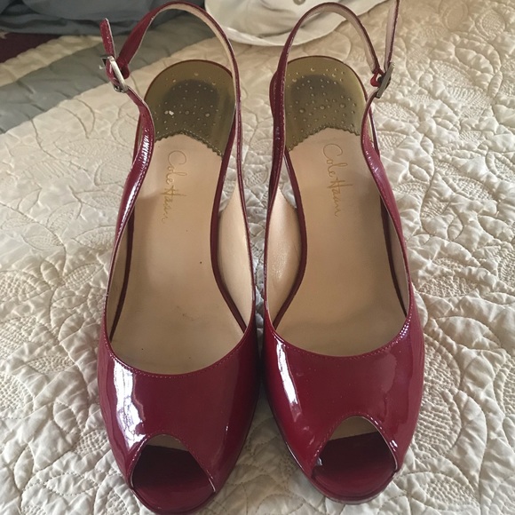 cole haan red pumps